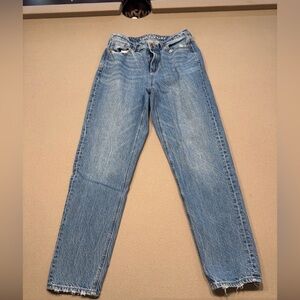 American Eagle Outfitters Classic Blue Straight Leg Mom Jeans